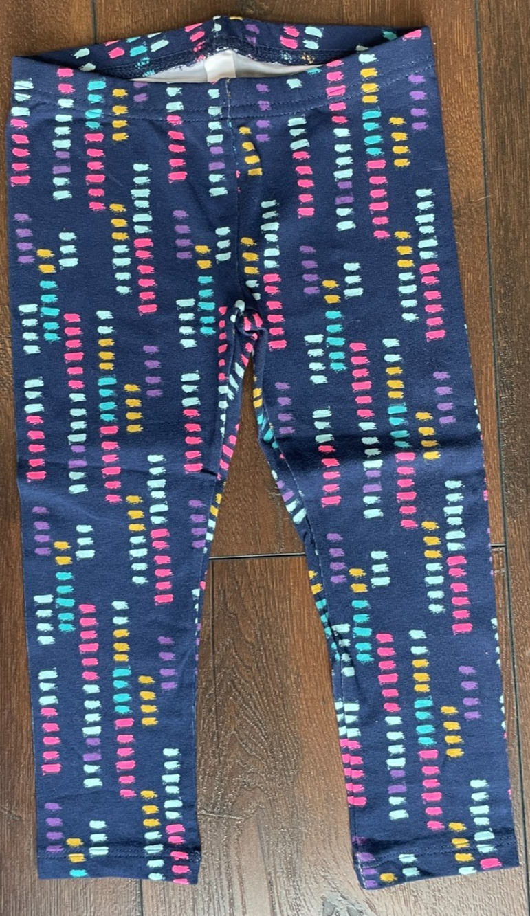 Jumping Beans Girls Leggings, Colorful Blue, New Without Tags, Size 2T